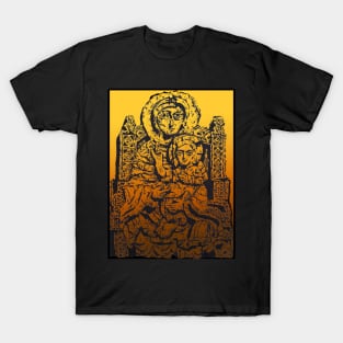 MADONNA AND CHILD DRAWING STONE SCULPTURE T-Shirt